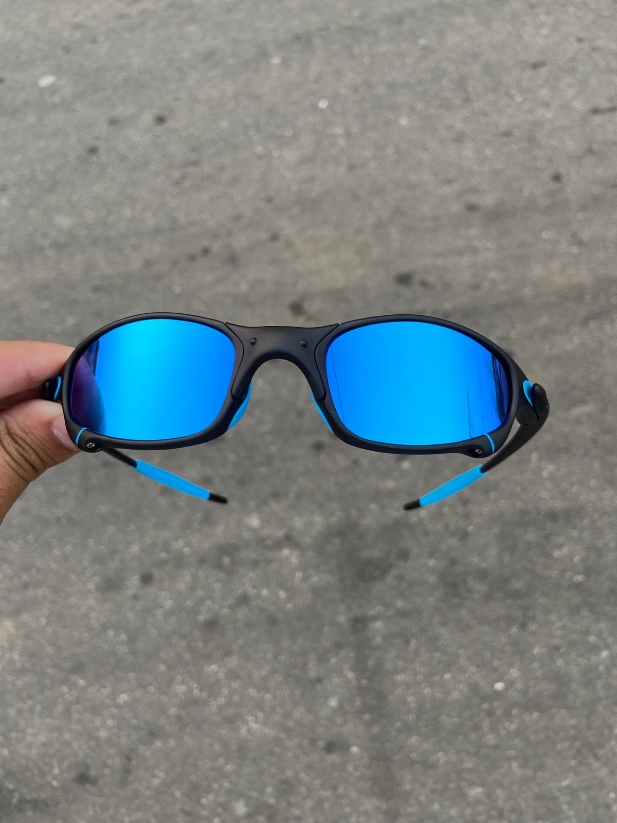 Óculos de sol Juliet Carbon Lentes Ice Thug Kit Azul