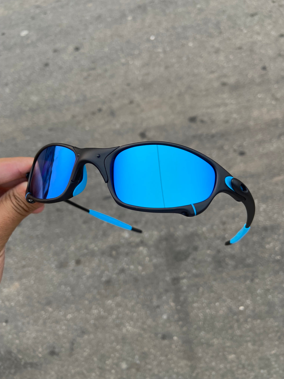 Óculos de sol Juliet Carbon Lentes Ice Thug Kit Azul