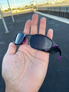 Óculos de sol Juliet Carbon Lentes Black Kit Roxo + Sideblinder