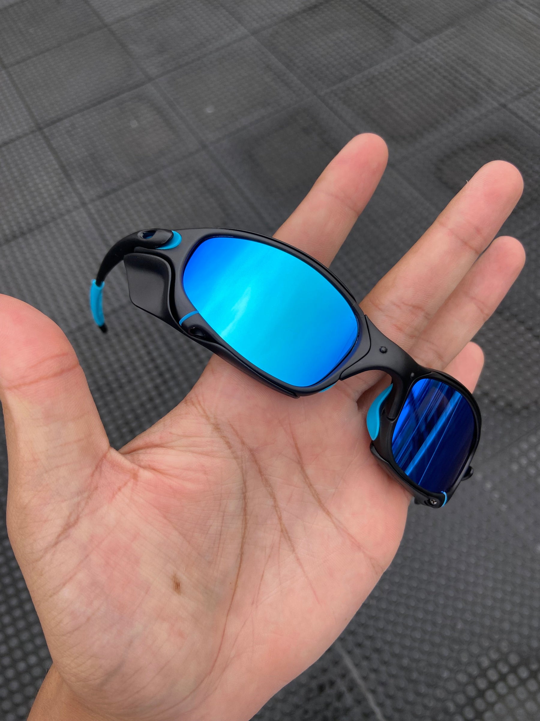 Óculos de sol Juliet Carbon Lentes Ice Thug Kit Azul + Sideblinder black