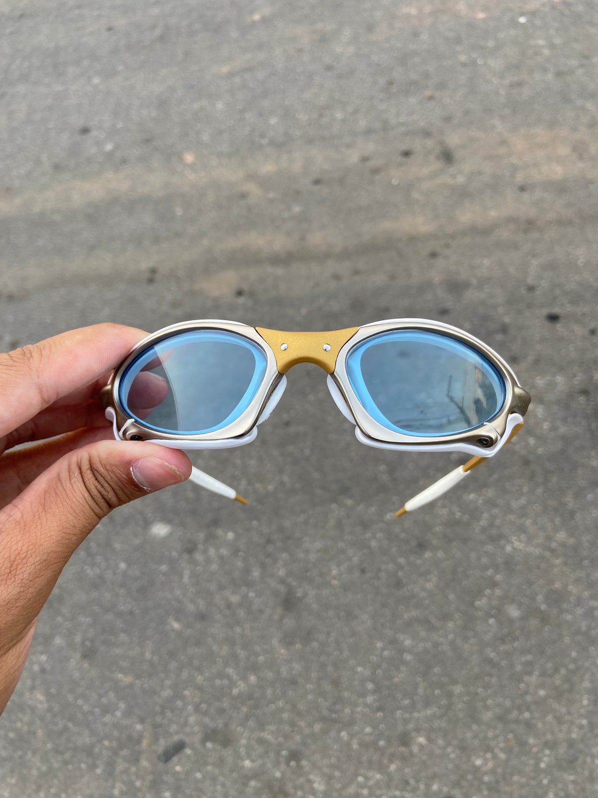 Óculos de sol Penny 24k lentes ice Prizm + Side Blinder e kit branco