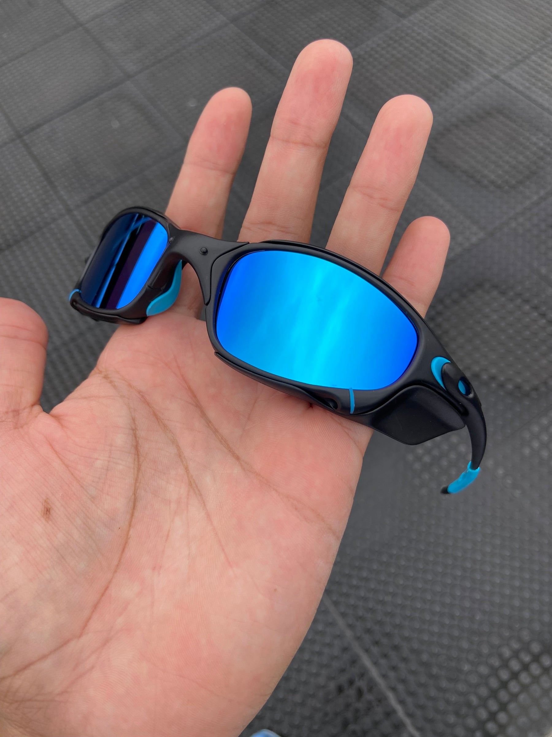 Óculos de sol Juliet Carbon Lentes Ice Thug Kit Azul + Sideblinder black