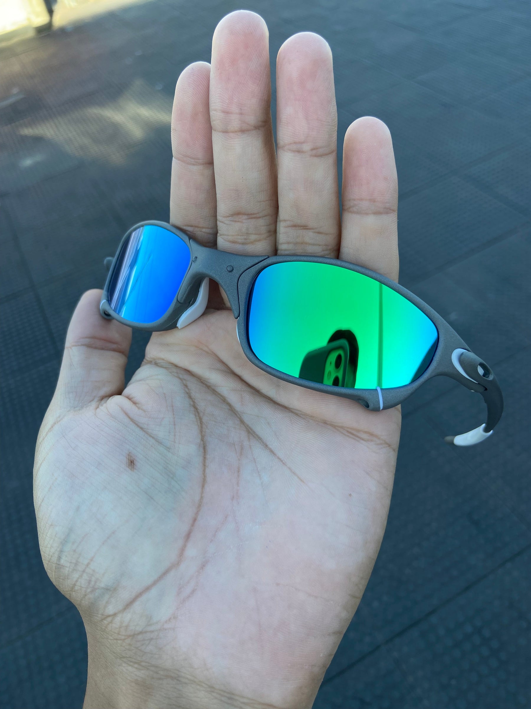 Óculos de Sol Juliet xmetal lentes G26 (verde) kit branco