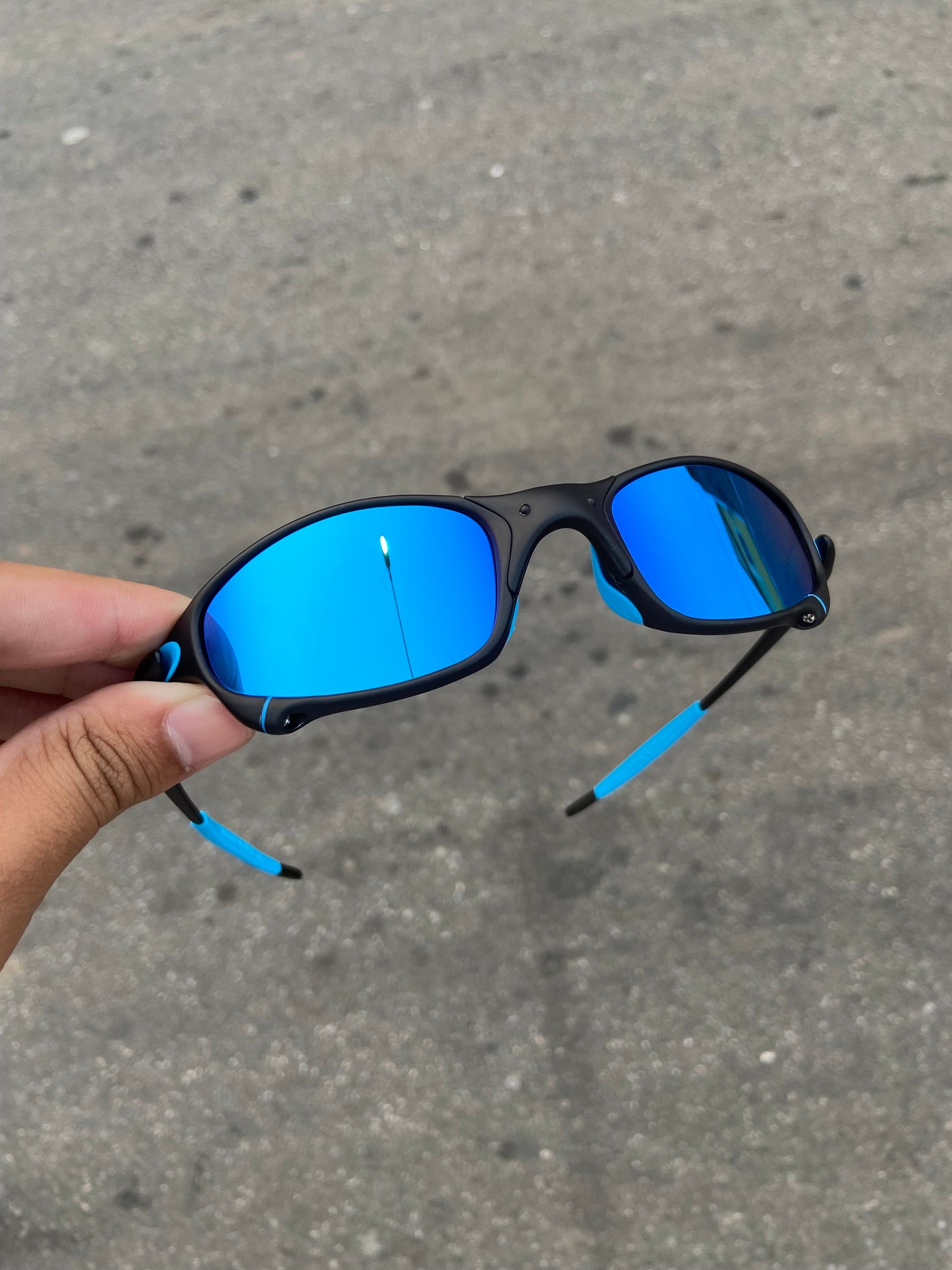 Óculos de sol Juliet Carbon Lentes Ice Thug Kit Azul