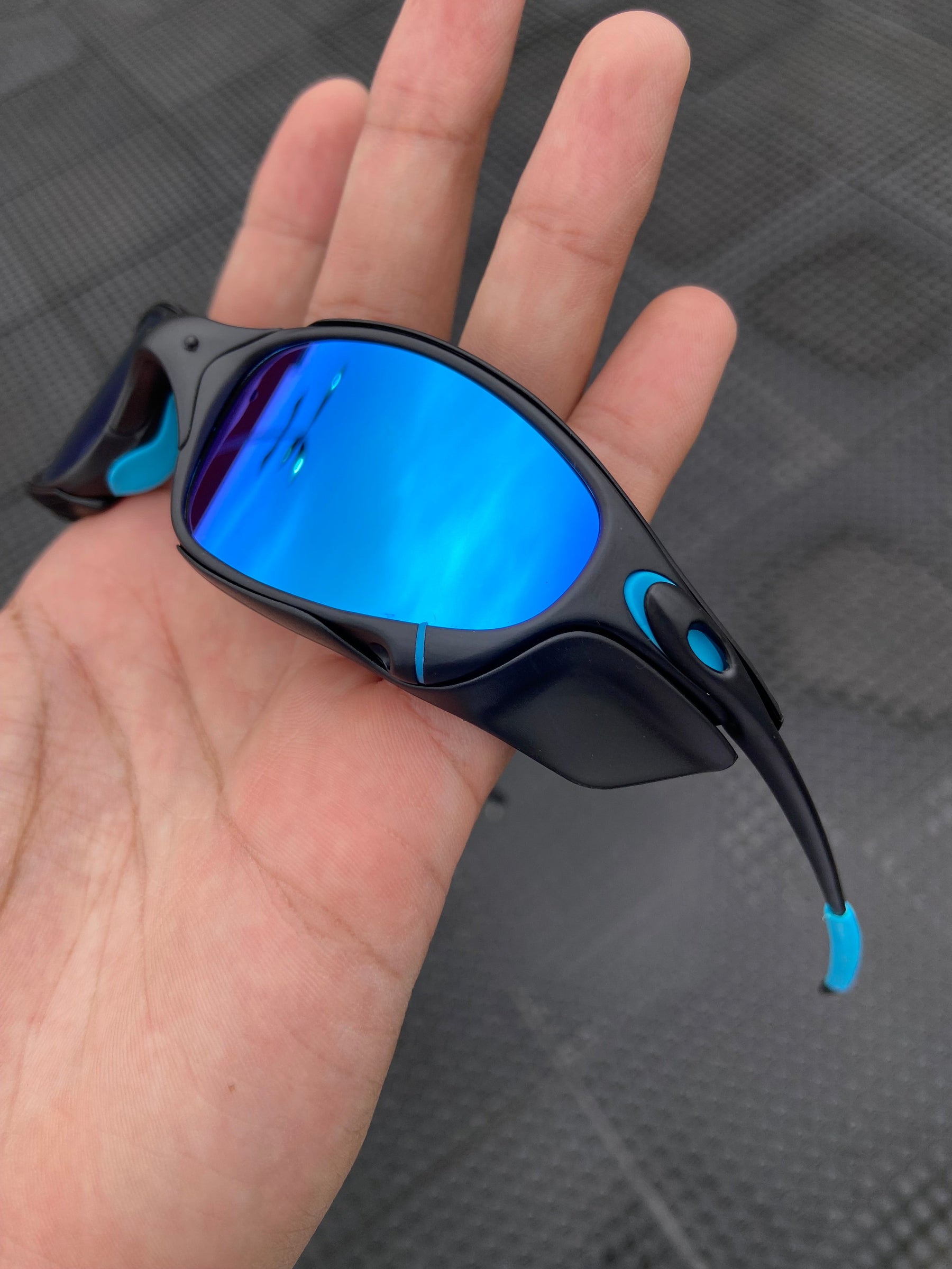 Óculos de sol Juliet Carbon Lentes Ice Thug Kit Azul + Sideblinder black